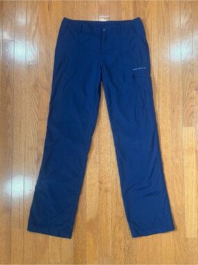 Columbia Women’s 4 PFG Omni-Shade Roll Up Tab Aruba Pants Fishing Hiking Navy